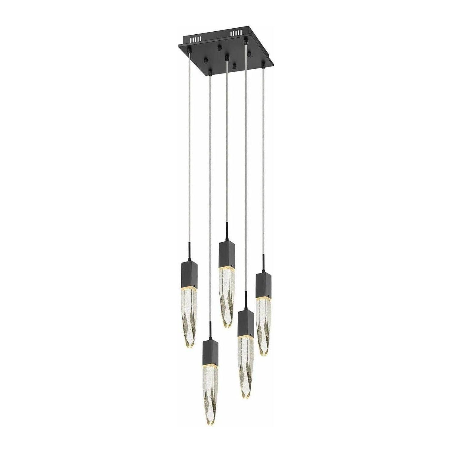 Avenue Lighting - Aspen 5 Multi Pendant - HF1900-5-AP-BK - Canada Light Shop