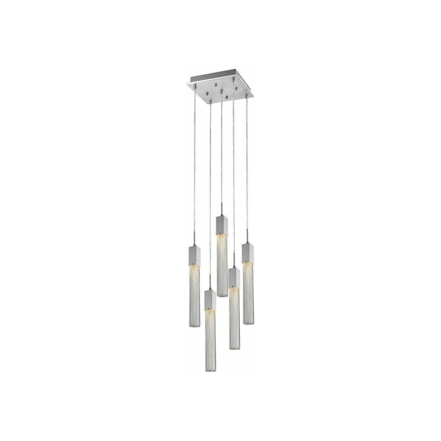 Avenue Lighting - Boa Square 5 Pendant - HF1900-5-BOA-CH - Canada Light Shop