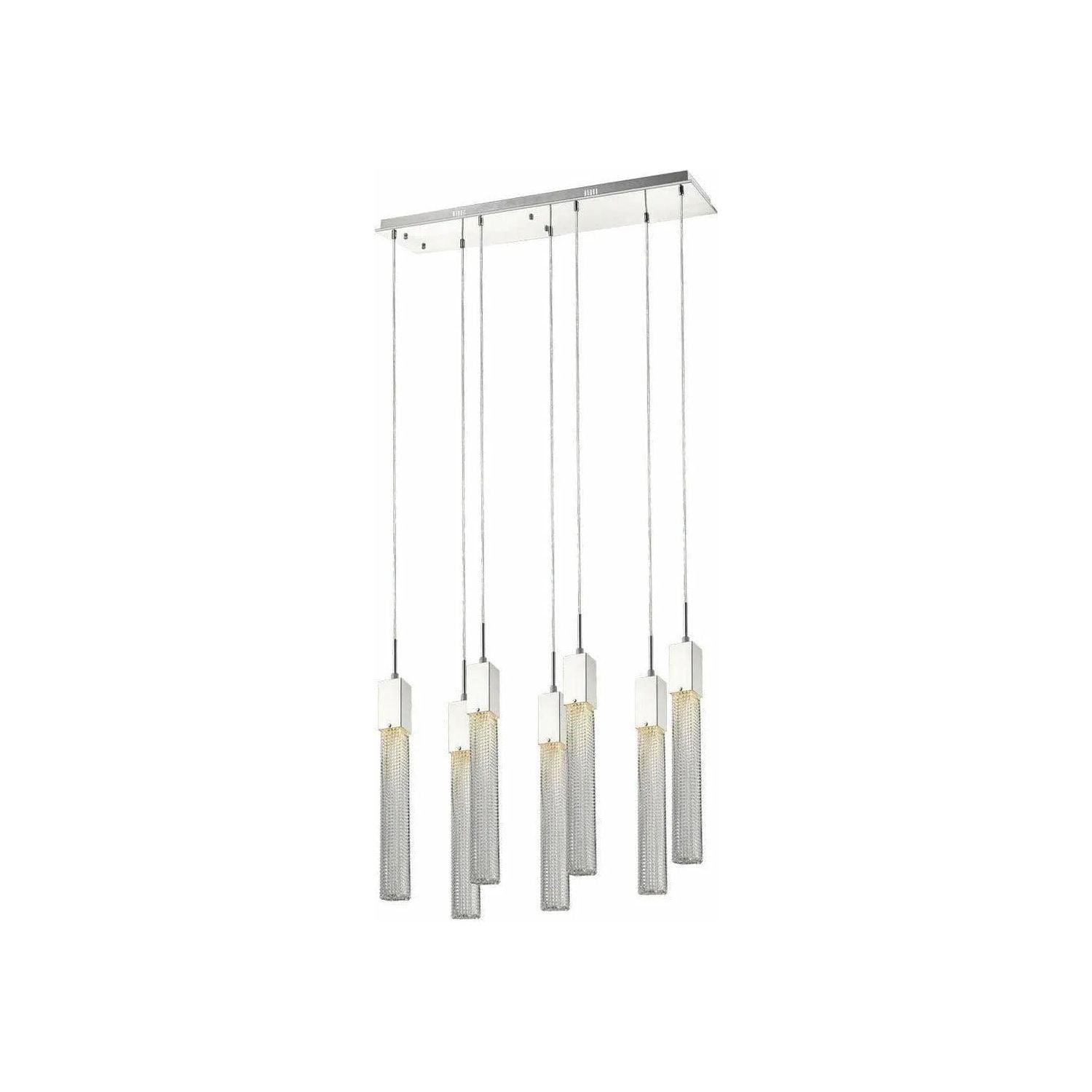 Avenue Lighting - Boa Square Linear Multi Pendant - HF1900-7-BOA-CH - Canada Light Shop