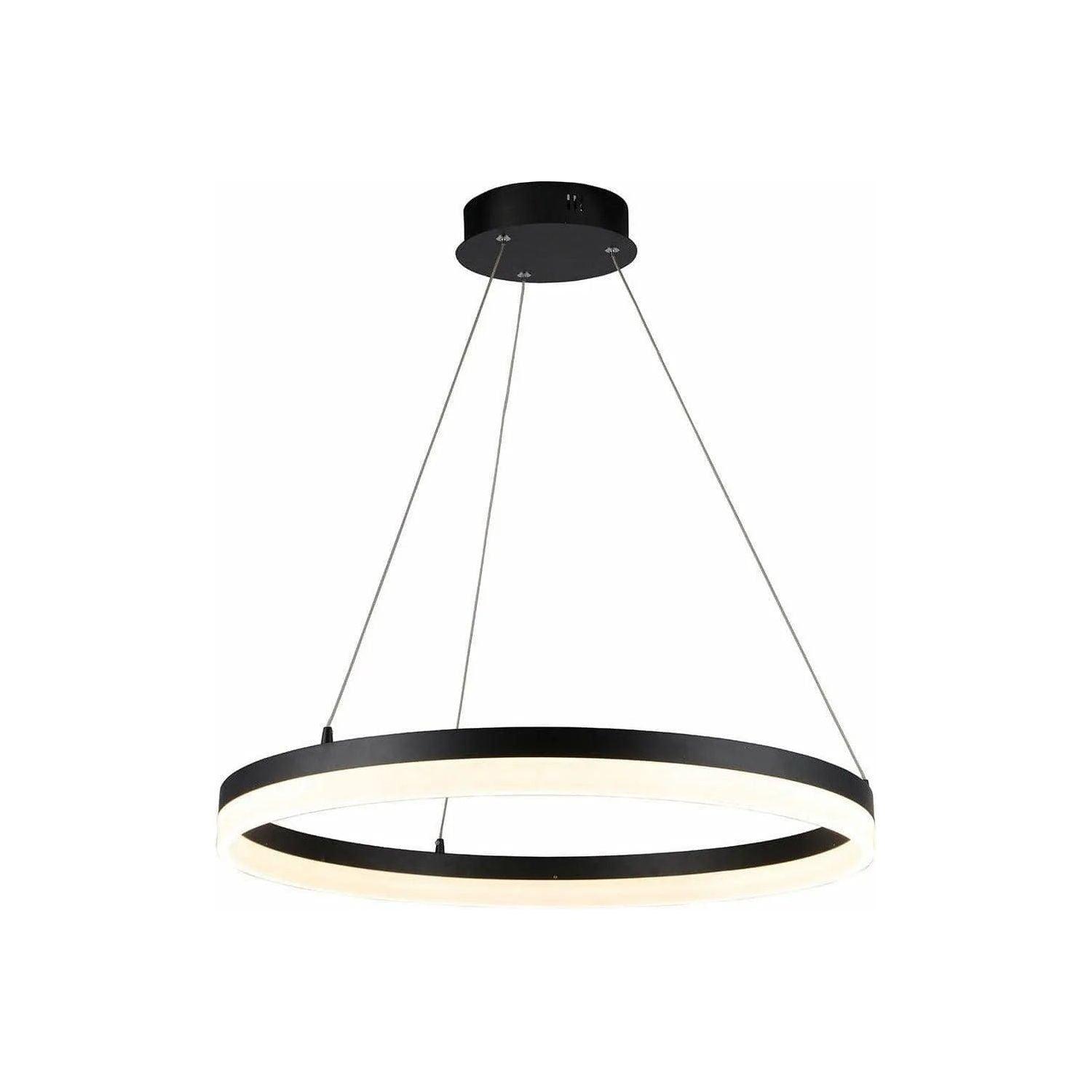 Avenue Lighting - Circa LED Ring Pendant - HF5027-BK - Canada Light Shop