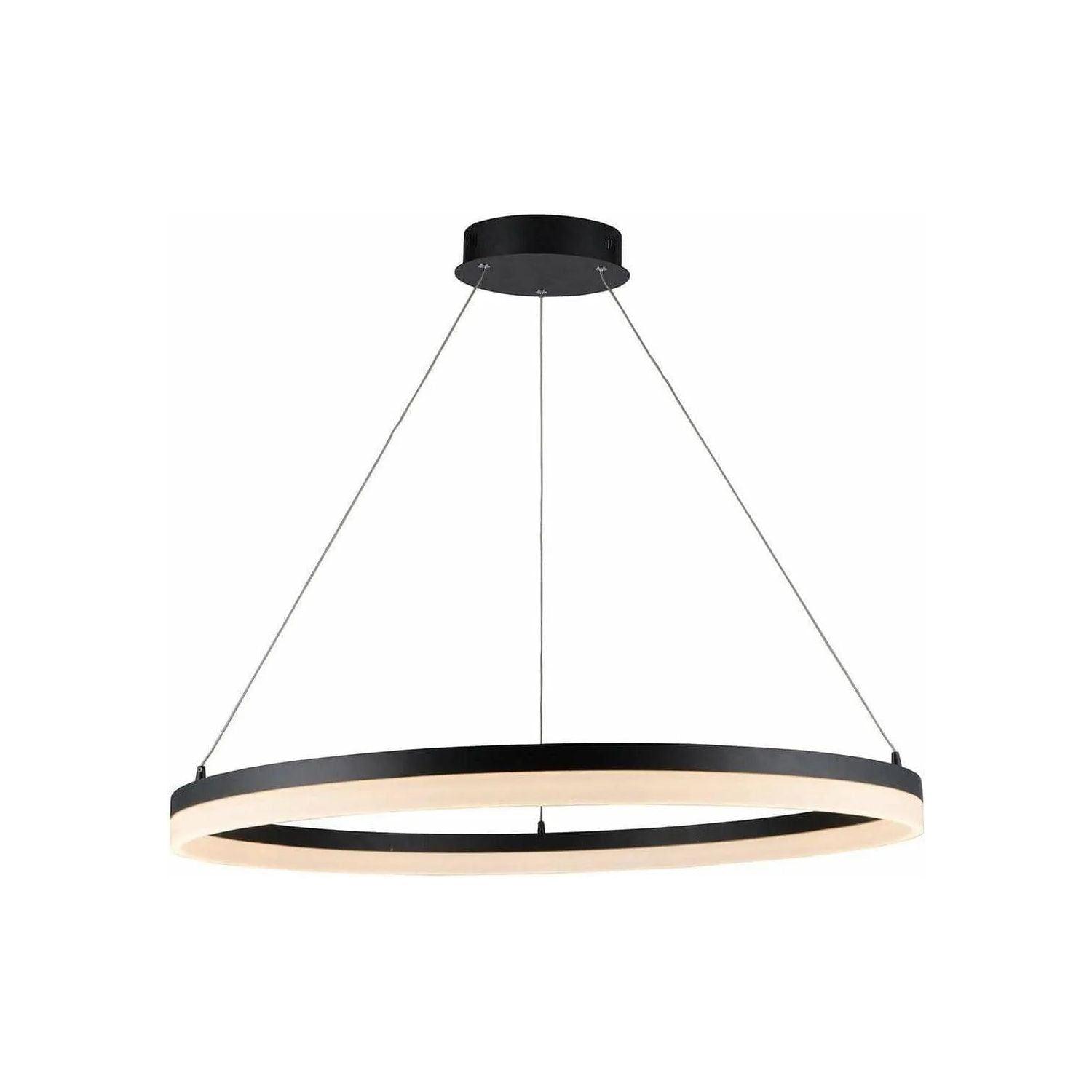 Avenue Lighting - Circa LED Ring Pendant - HF5028-BK - Canada Light Shop
