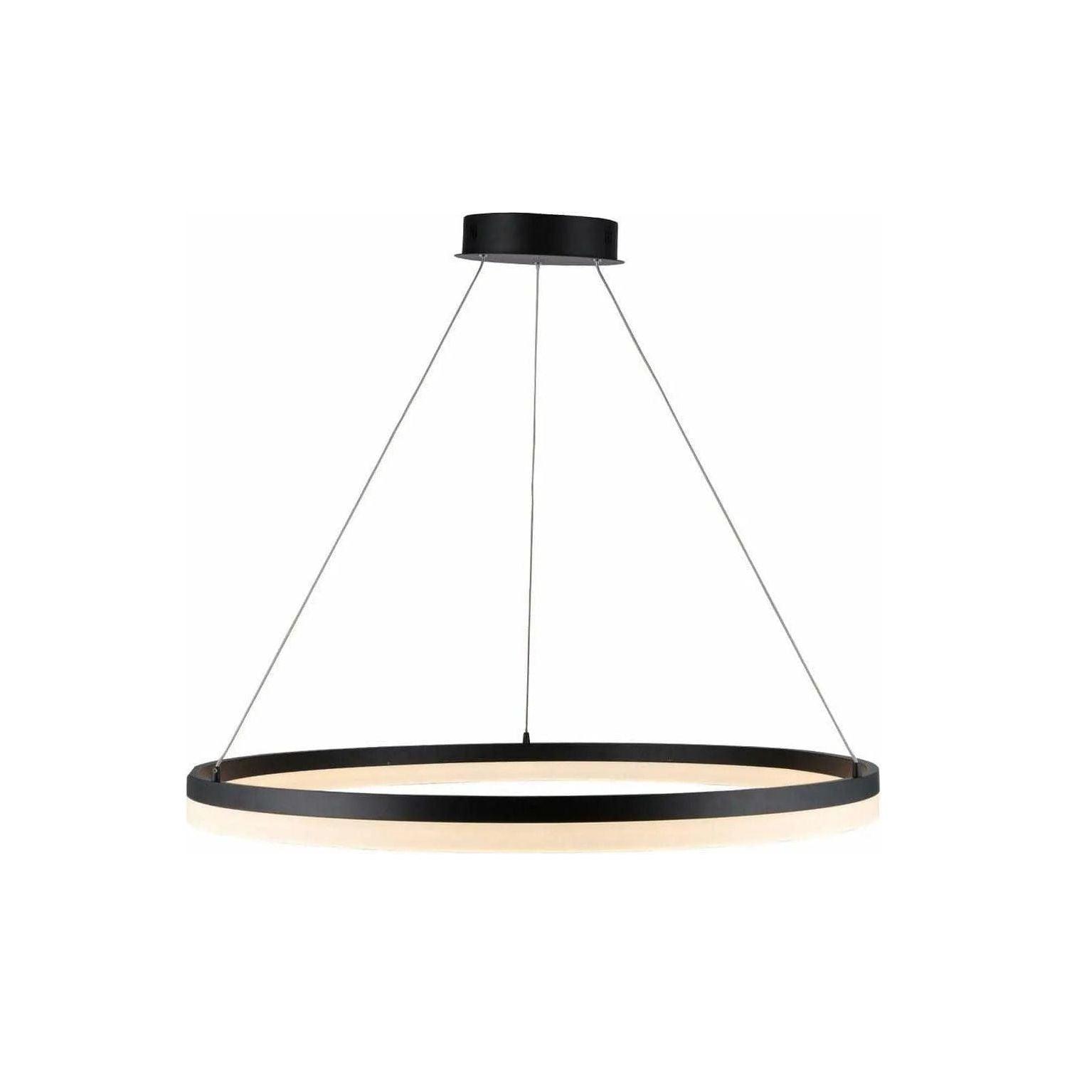 Avenue Lighting - Circa LED Ring Pendant - HF5029-BK - Canada Light Shop
