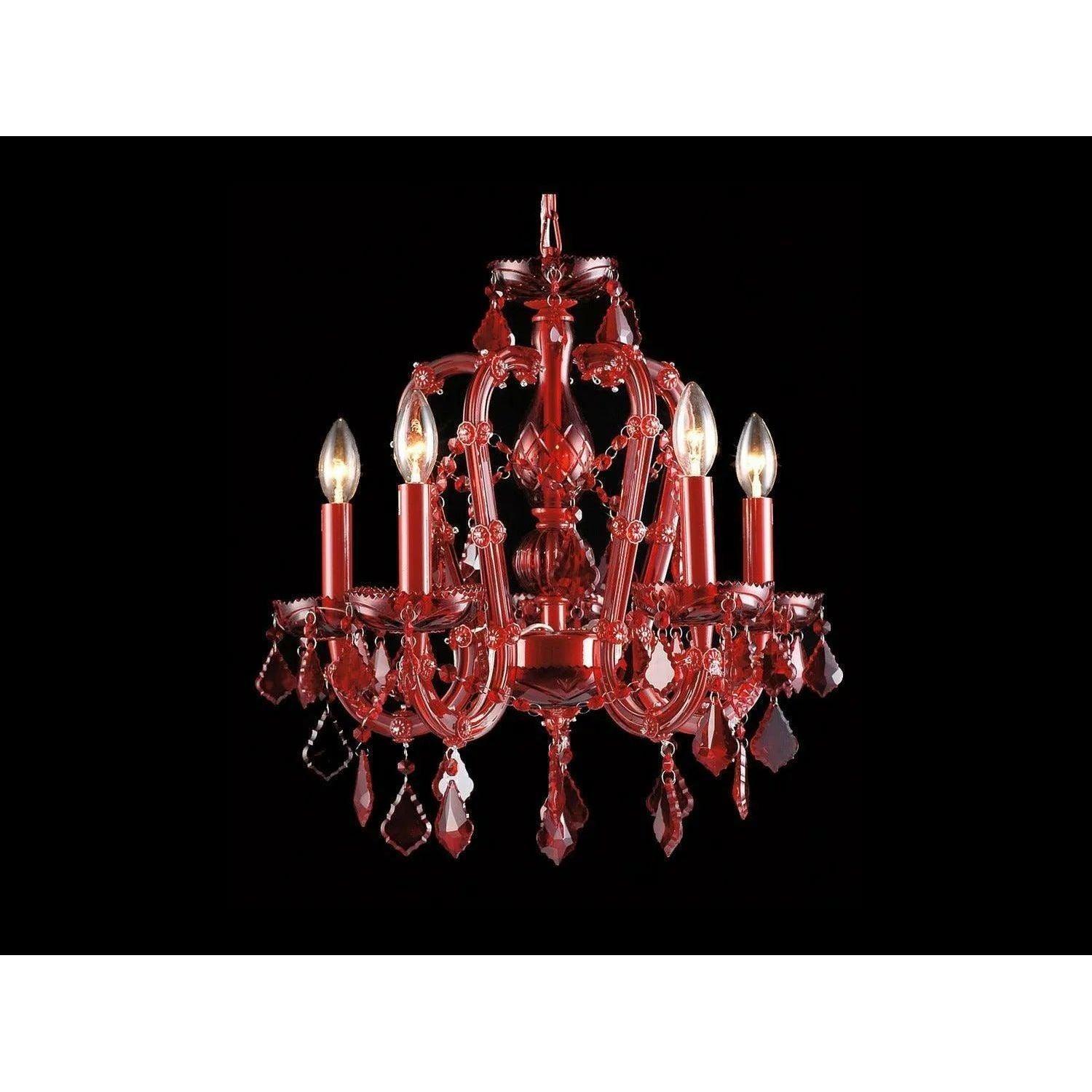 Avenue Lighting - Crimson Blvd. Chandelier - HF1037-RED - Canada Light Shop