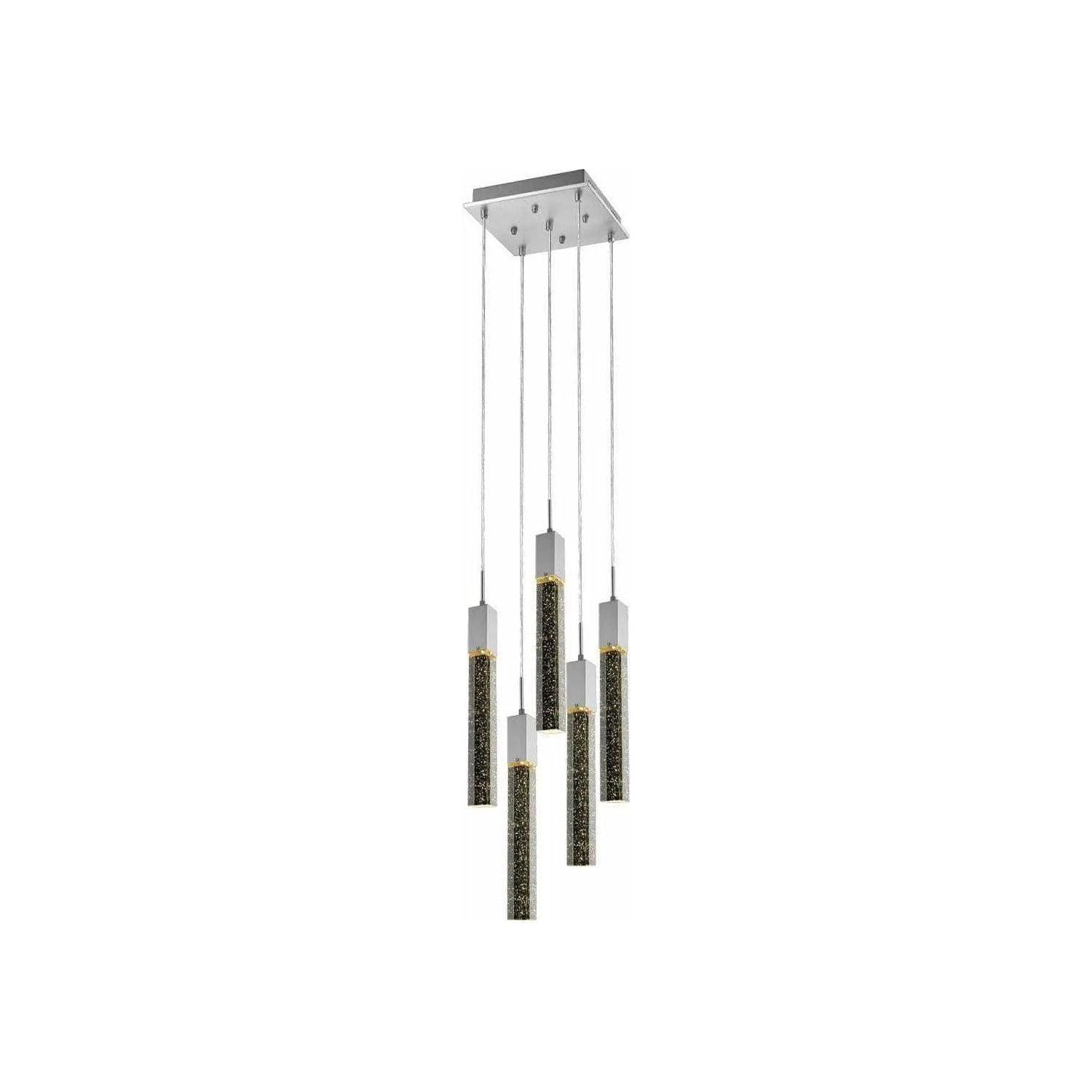 Avenue Lighting - Glacier 5 Pendant - HF1900-5-GL-CH - Canada Light Shop