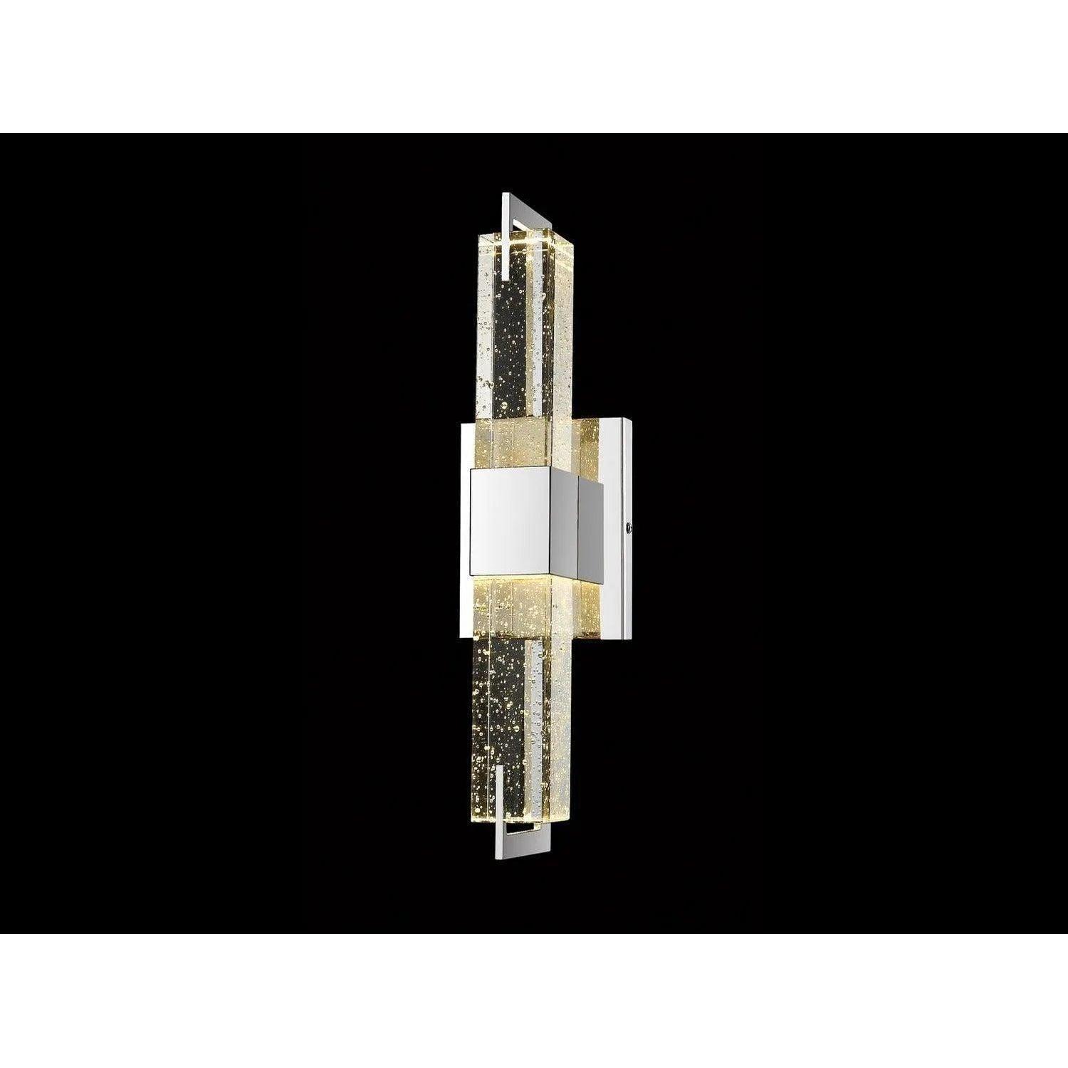 Avenue Lighting - Glacier LED Rectangular Wall Sconce - HF3012-PN - Canada Light Shop