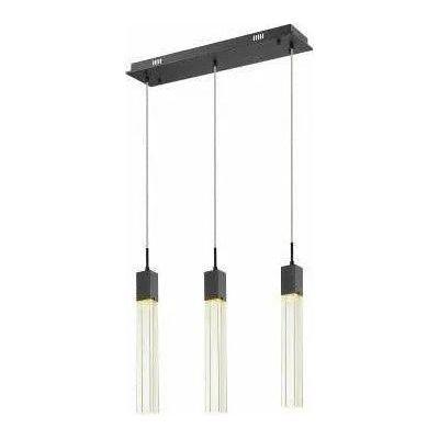 Avenue Lighting - Glacier Linear Multi Pendant - HF1900-3-GL-BK-C - Canada Light Shop
