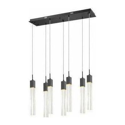Avenue Lighting - Glacier Linear Multi Pendant - HF1900-7-GL-BK-C - Canada Light Shop