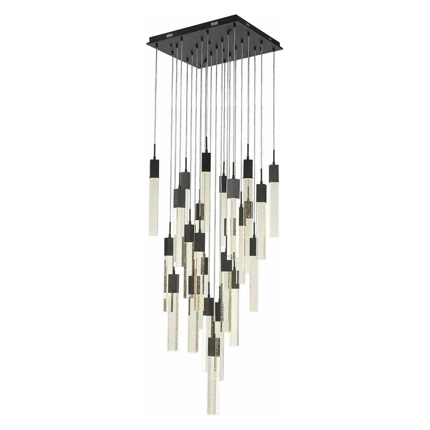 Avenue Lighting - Glacier Multi Pendant - HF1904-25-GL-BK - Canada Light Shop