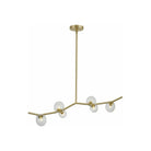 Avenue Lighting - Hampton Linear Chandelier - HF4806-CLR - Canada Light Shop