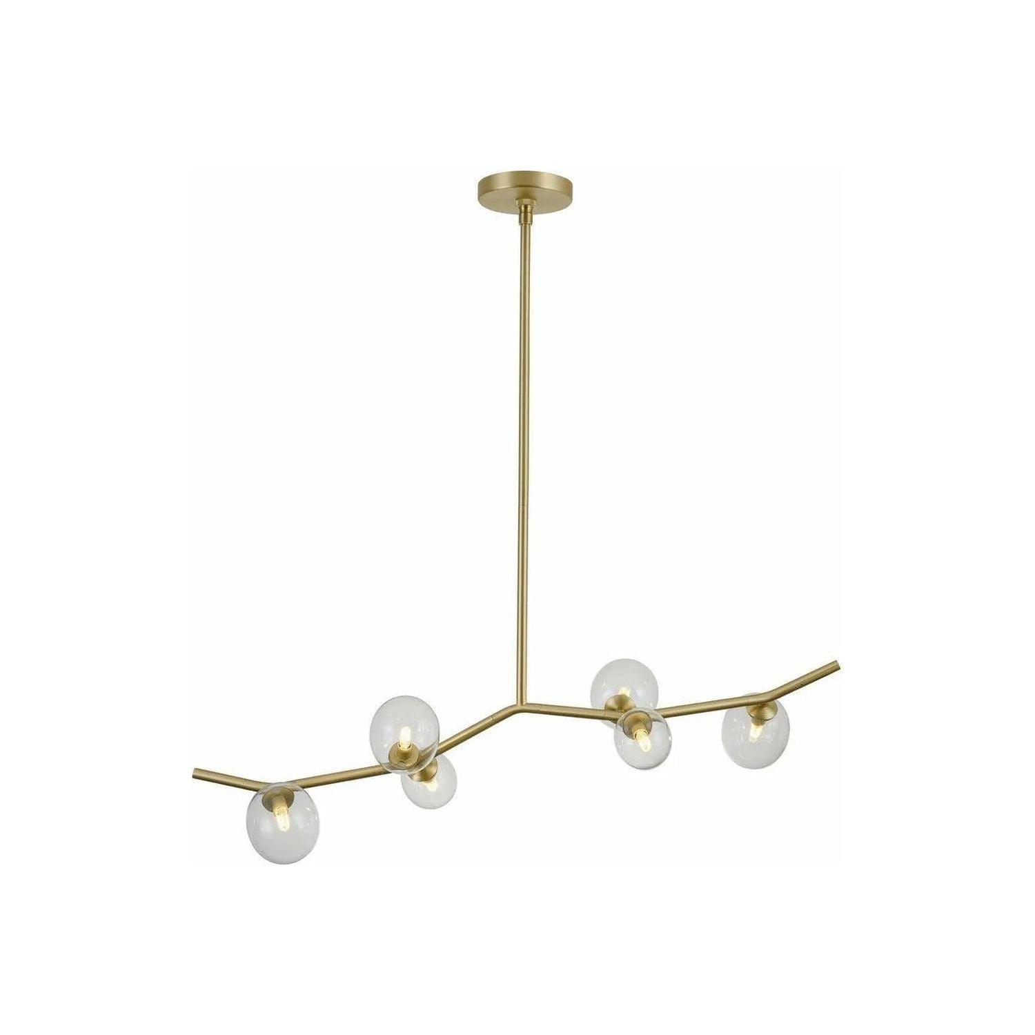 Avenue Lighting - Hampton Linear Chandelier - HF4806-CLR - Canada Light Shop