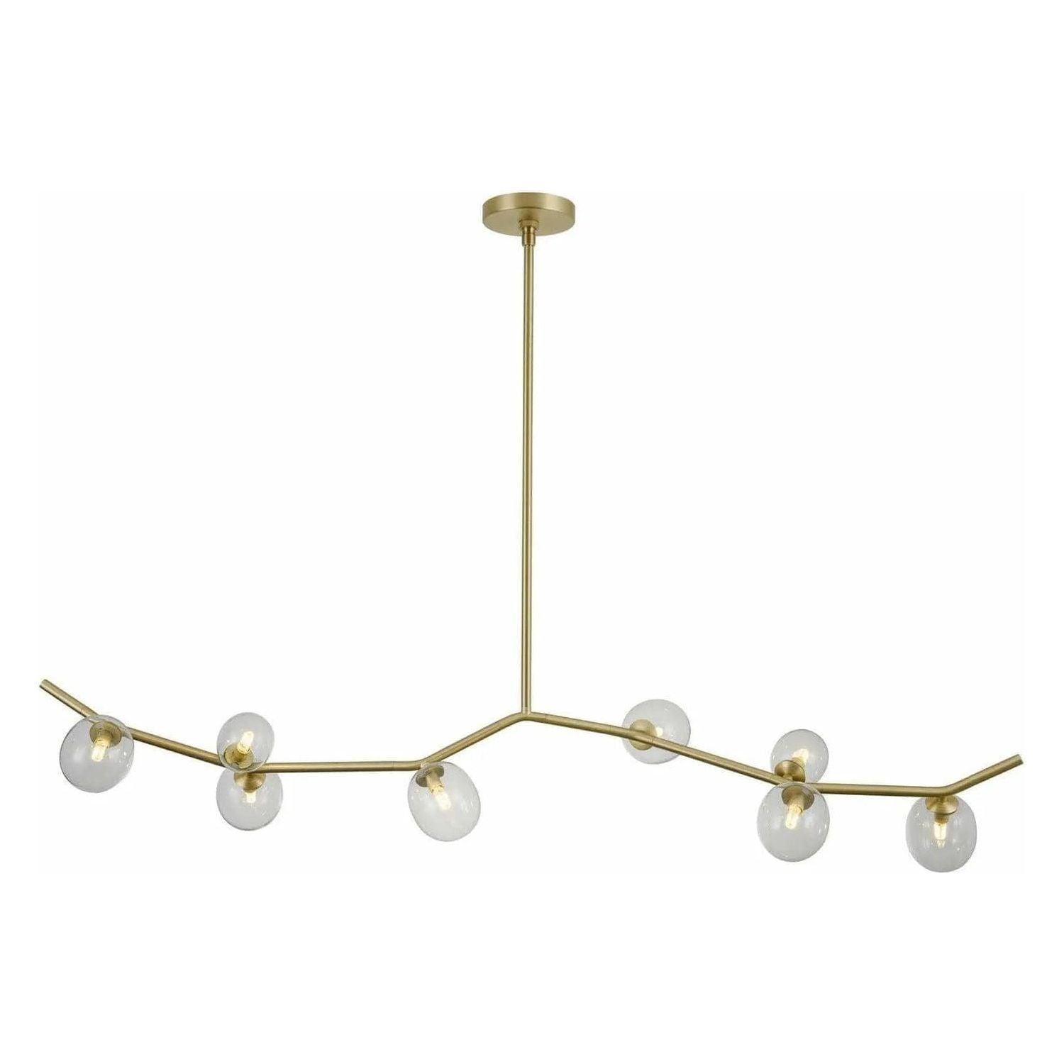 Avenue Lighting - Hampton Linear Chandelier - HF4808-CLR - Canada Light Shop
