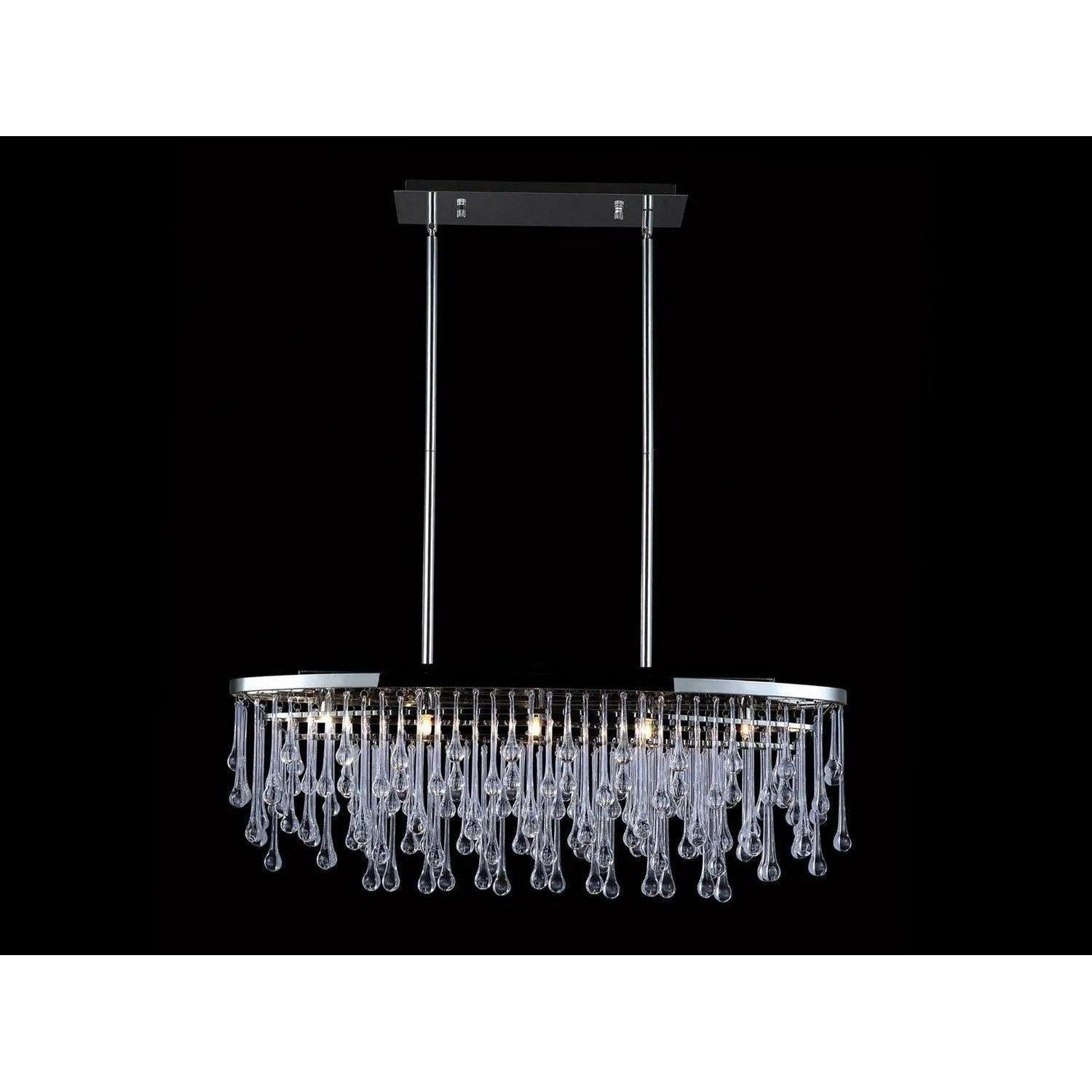 Avenue Lighting - Hollywood Blvd. Oval Chandelier - HF1806-PN - Canada Light Shop