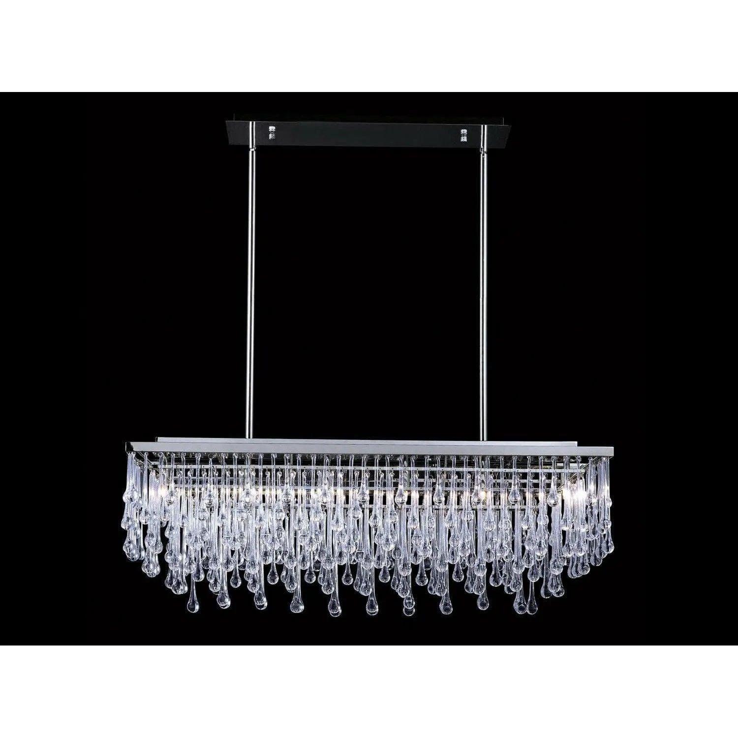 Avenue Lighting - Hollywood Blvd. Rectangular Chandelier - HF1807-PN - Canada Light Shop