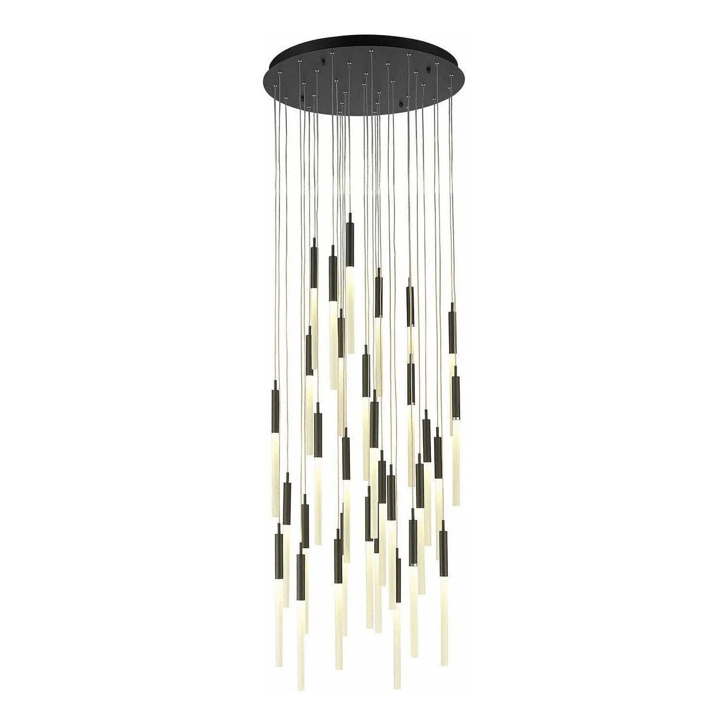 Avenue Lighting - Main St. Multi Pendant - HF2031-FR-BK - Canada Light Shop