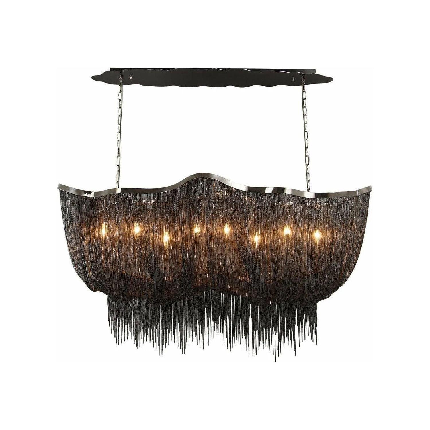 Avenue Lighting - Mullholand Dr. Linear Chandelier - HF1401-BLK - Canada Light Shop