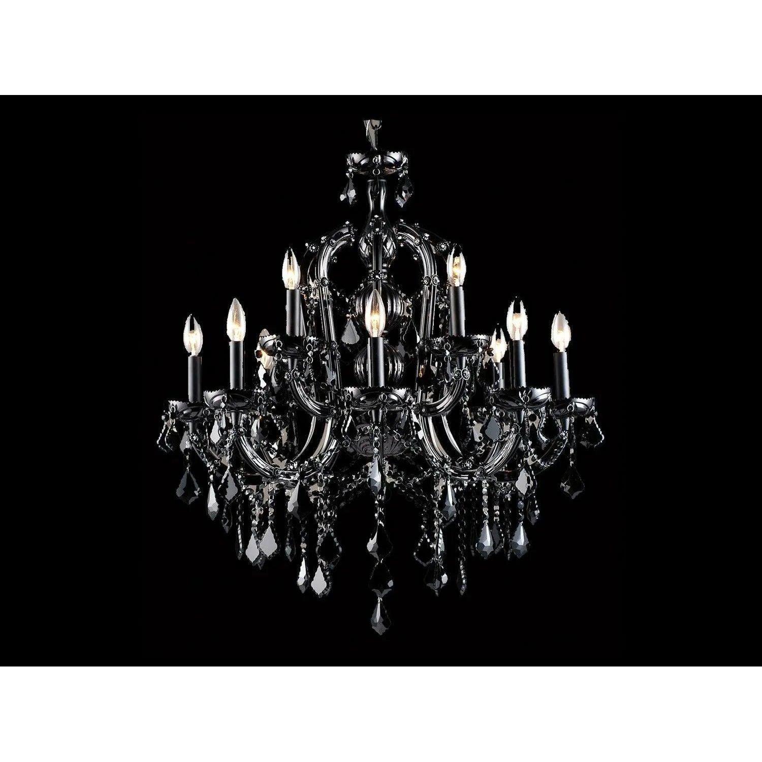 Avenue Lighting - Onyx Ln. Chandelier - HF1039-BLK - Canada Light Shop