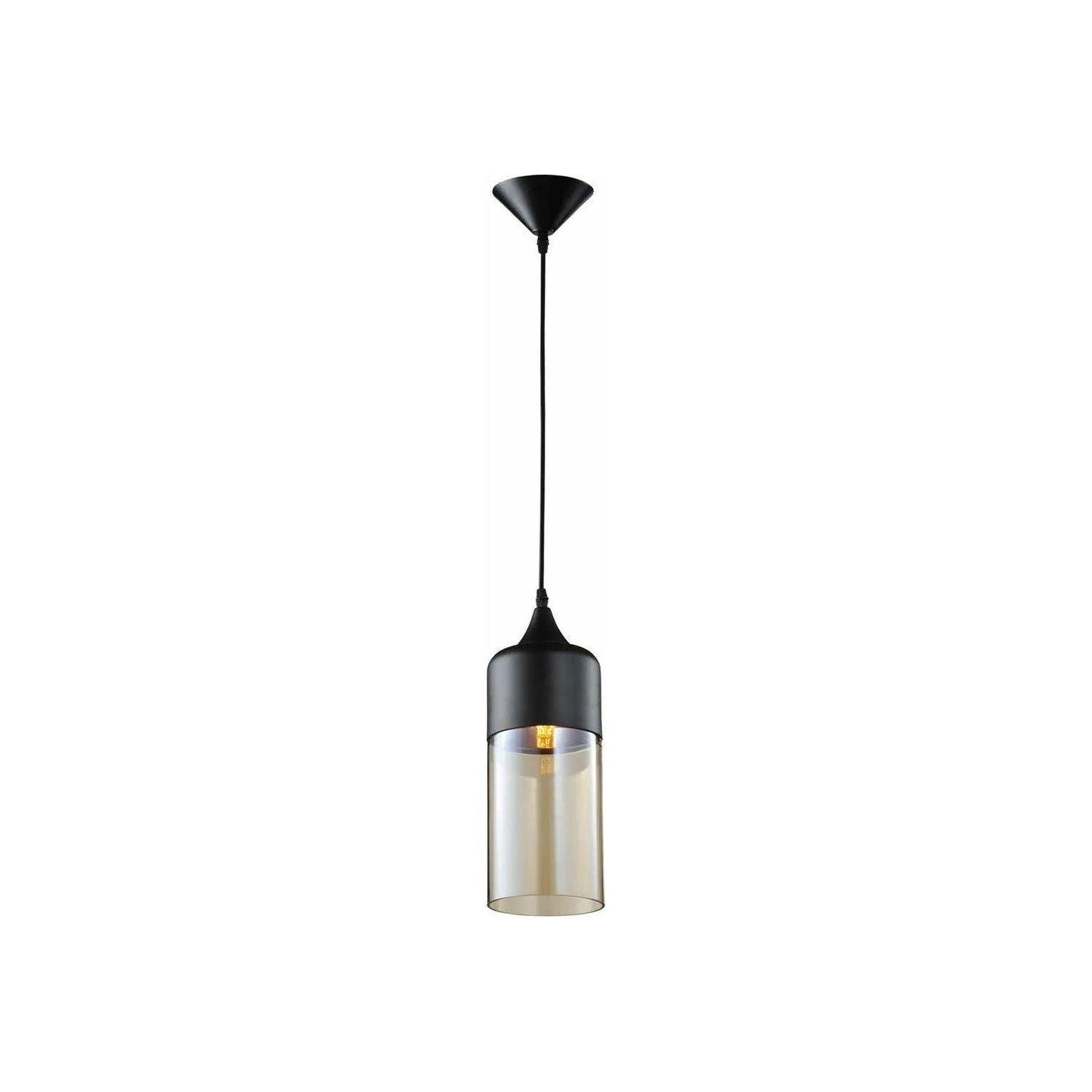 Avenue Lighting - Robertson Blvd. Cylinder Pendant - HF9112-BKBZ - Canada Light Shop