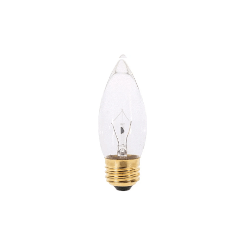 Satco Products - 25 Watt B11 Incandescent, Clear, 2500 Average rated hours, 210 Lumens, Medium base, 130 Volt - A3631 - Canada Light Shop