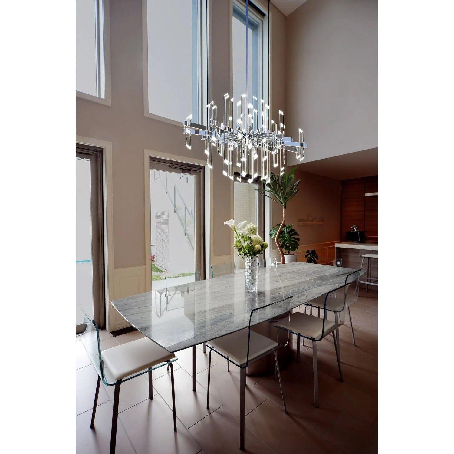 BlackJack Lighting - Facets Linear Pendant - FAC-45A-PC-27U-30K - Canada Light Shop
