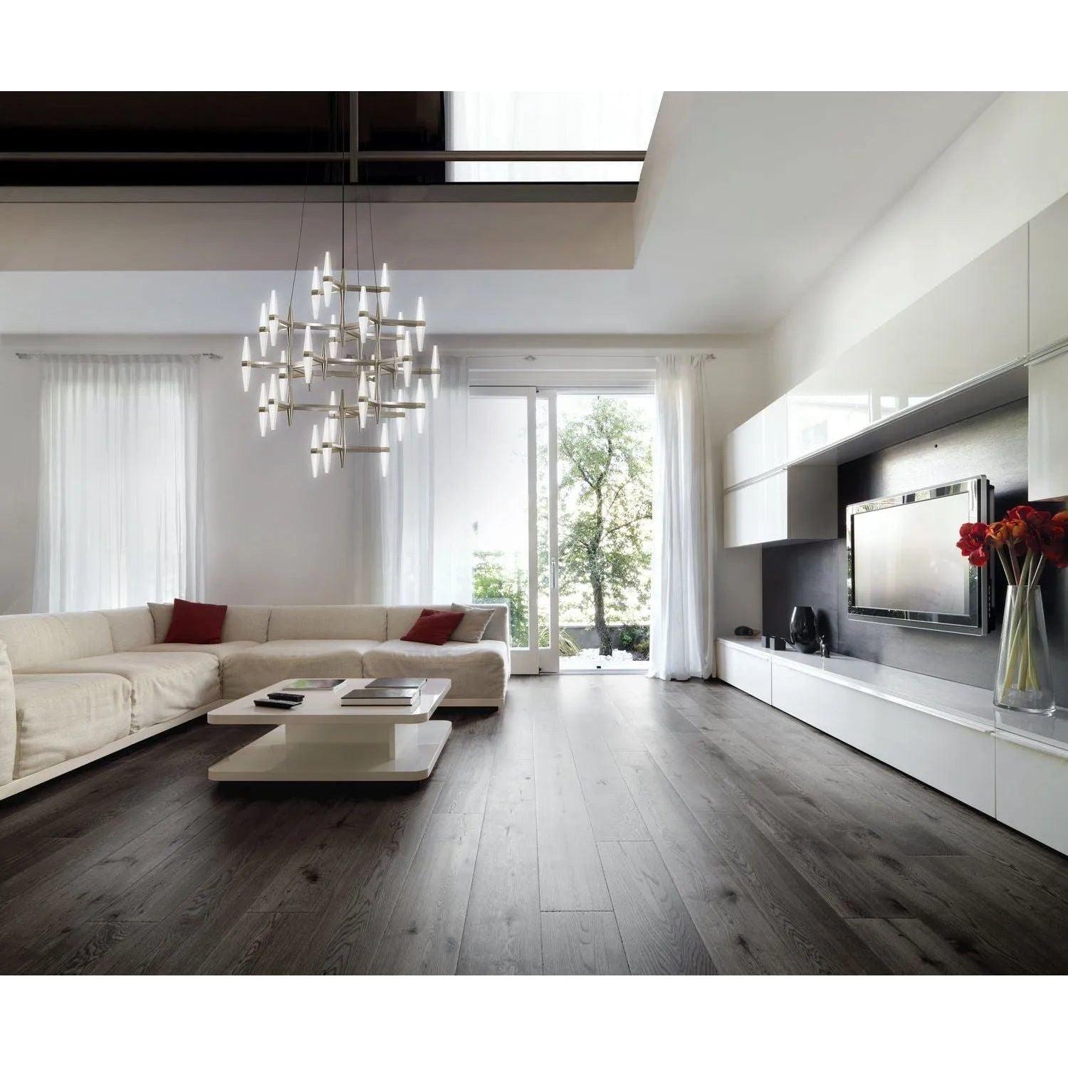 BlackJack Lighting - Prism Single Multi-Tier Chandelier - PSM-283-SN-27U-30K - Canada Light Shop