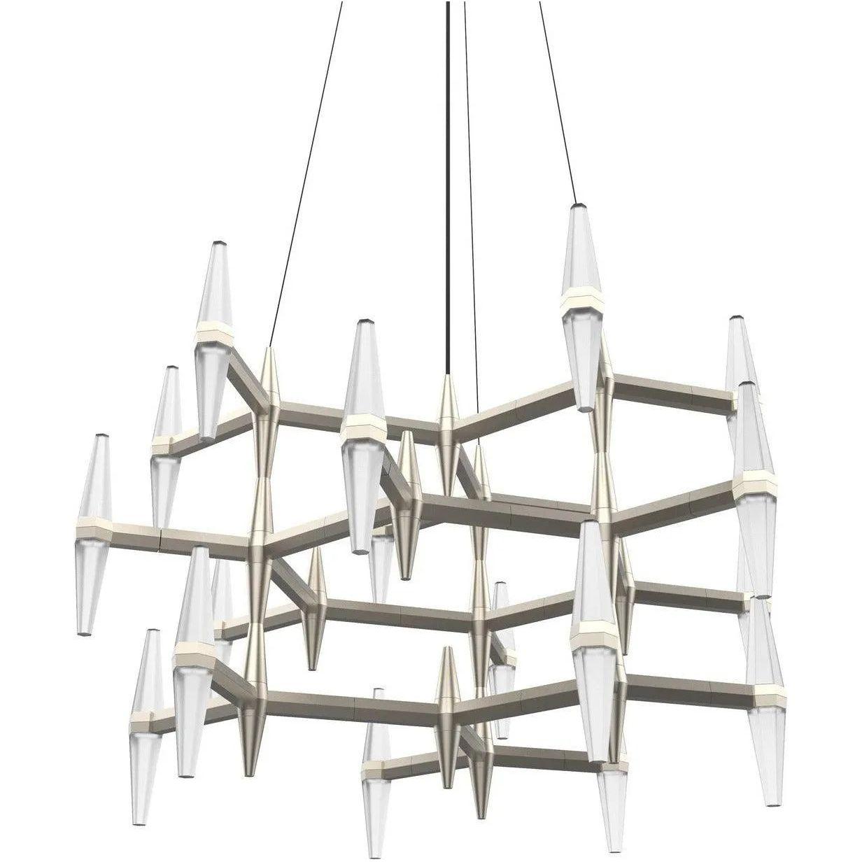 BlackJack Lighting - Prism Single Multi-Tier Chandelier - PSM-323-SN-27U-30K - Canada Light Shop