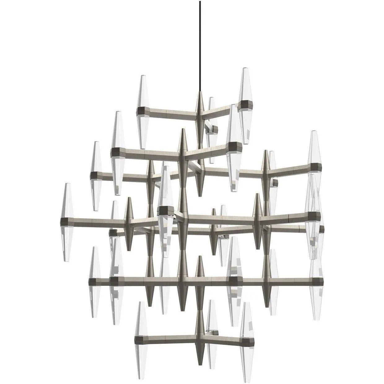 BlackJack Lighting - Prism Single Multi-Tier Chandelier - PSM-325-SN-27U-30K - Canada Light Shop