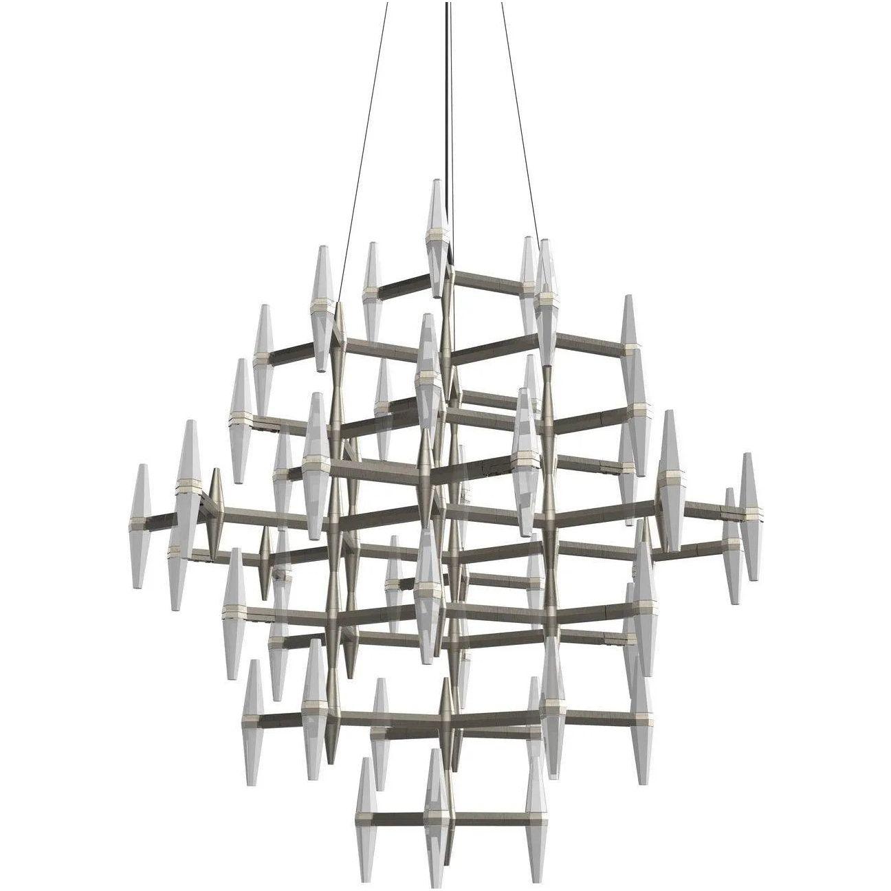 BlackJack Lighting - Prism Single Multi-Tier Chandelier - PSM-437-SN-27U-30K - Canada Light Shop