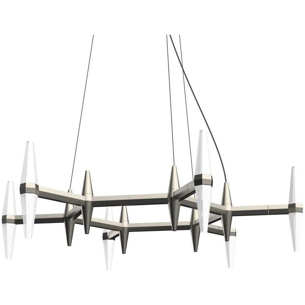 BlackJack Lighting - Prism Single-Tier Chandelier - PSM-281-SN-27U-30K - Canada Light Shop