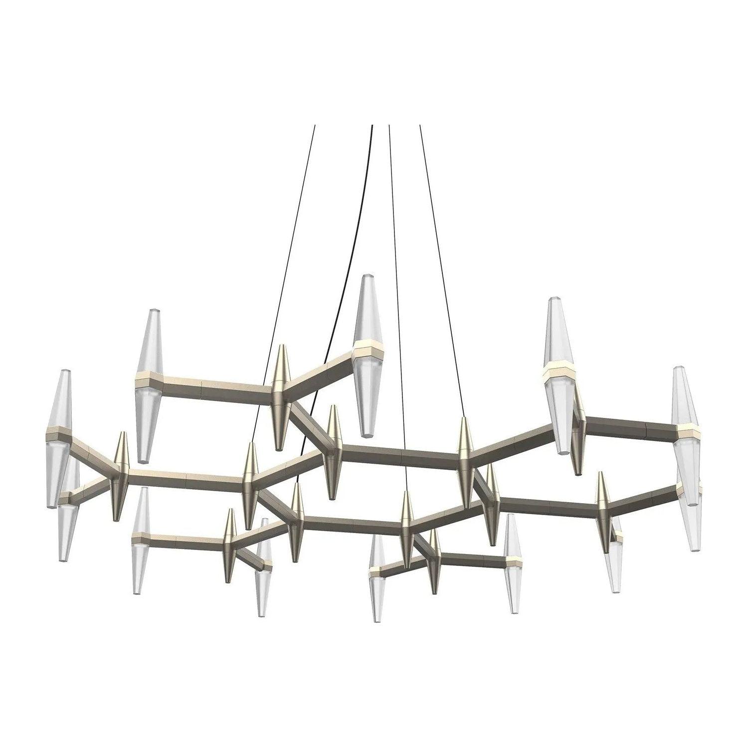 BlackJack Lighting - Prism Single-Tier Chandelier - PSM-281-SN-27U-30K - Canada Light Shop