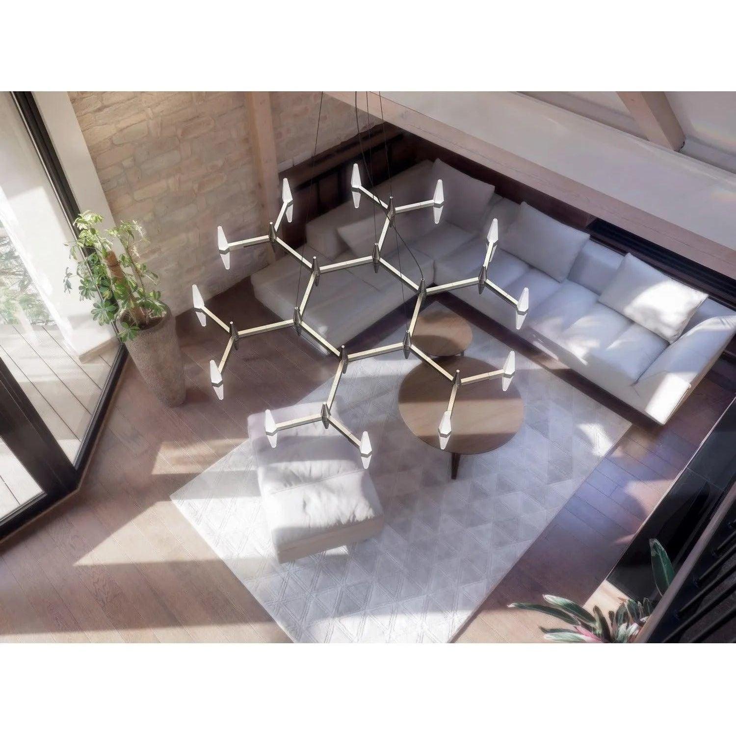 BlackJack Lighting - Prism Single-Tier Chandelier - PSM-431-SN-27U-30K - Canada Light Shop