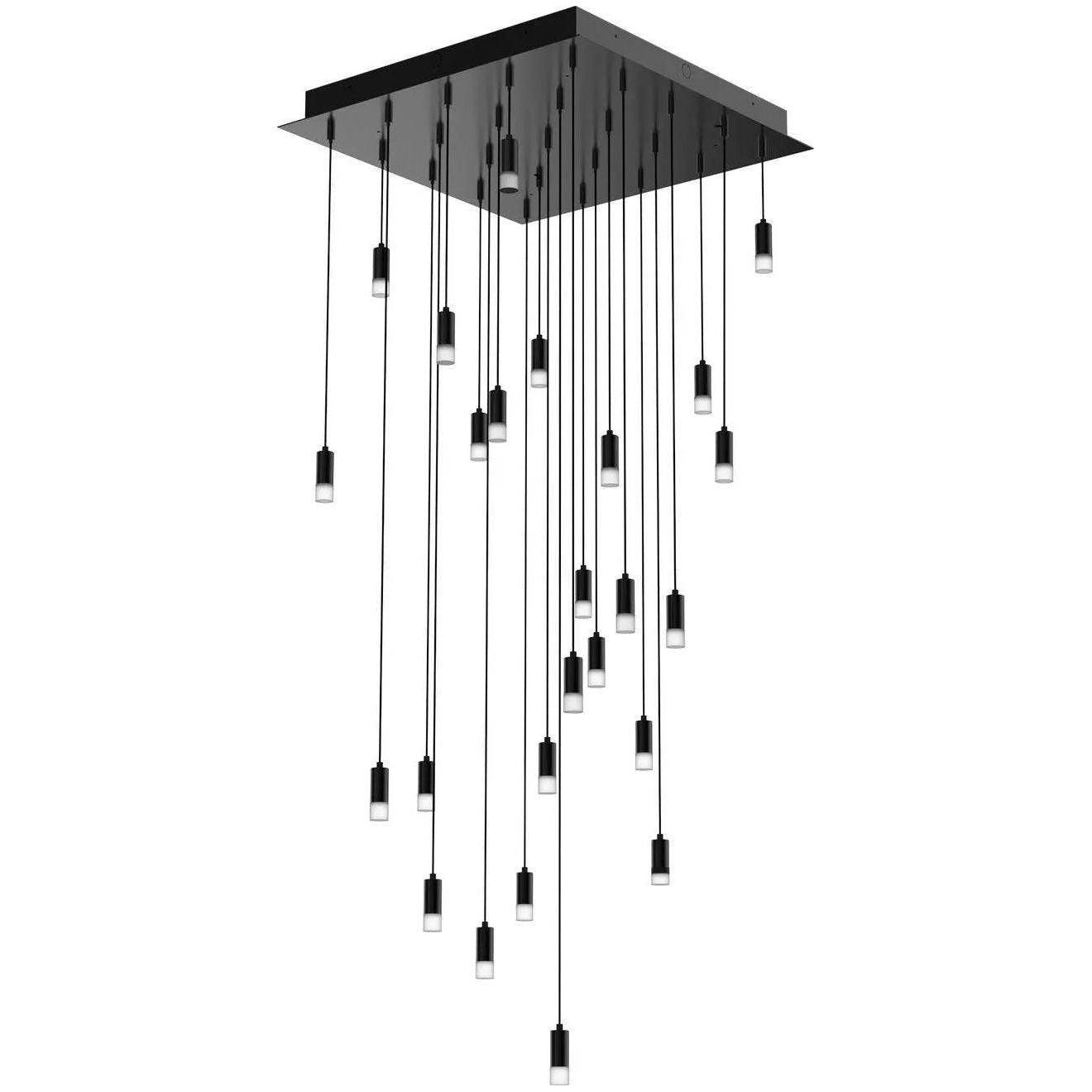 BlackJack Lighting - Seraph Square Pendant - SER-24P-BL-LSF-27U-30K - Canada Light Shop