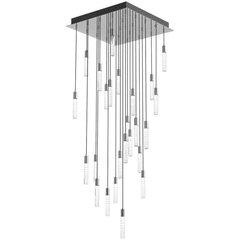 BlackJack Lighting - Seraph Square Pendant - SER-24P-PC-LGR-27U-30K - Canada Light Shop