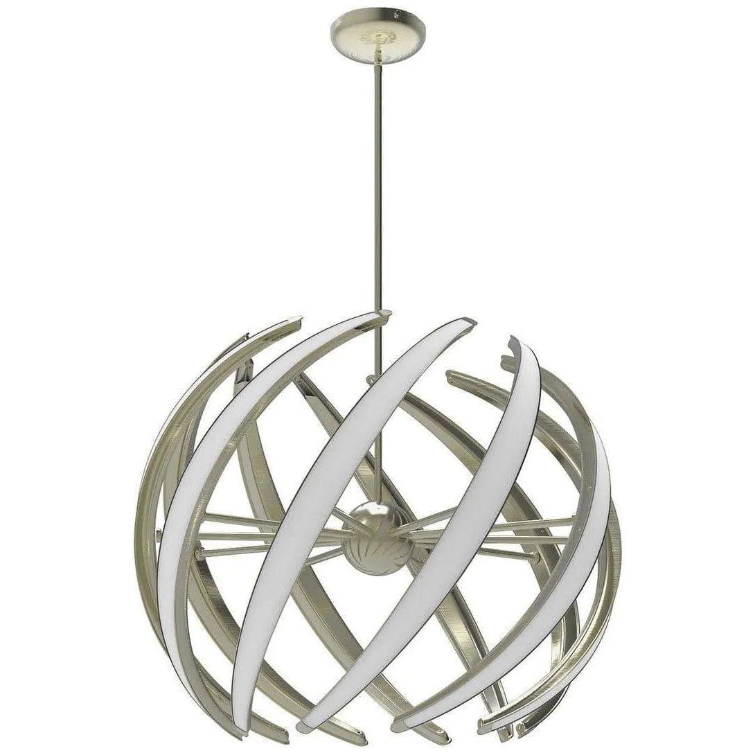 BlackJack Lighting - Swirl Pendant - SWL-32P-SN-27Z-30K - Canada Light Shop