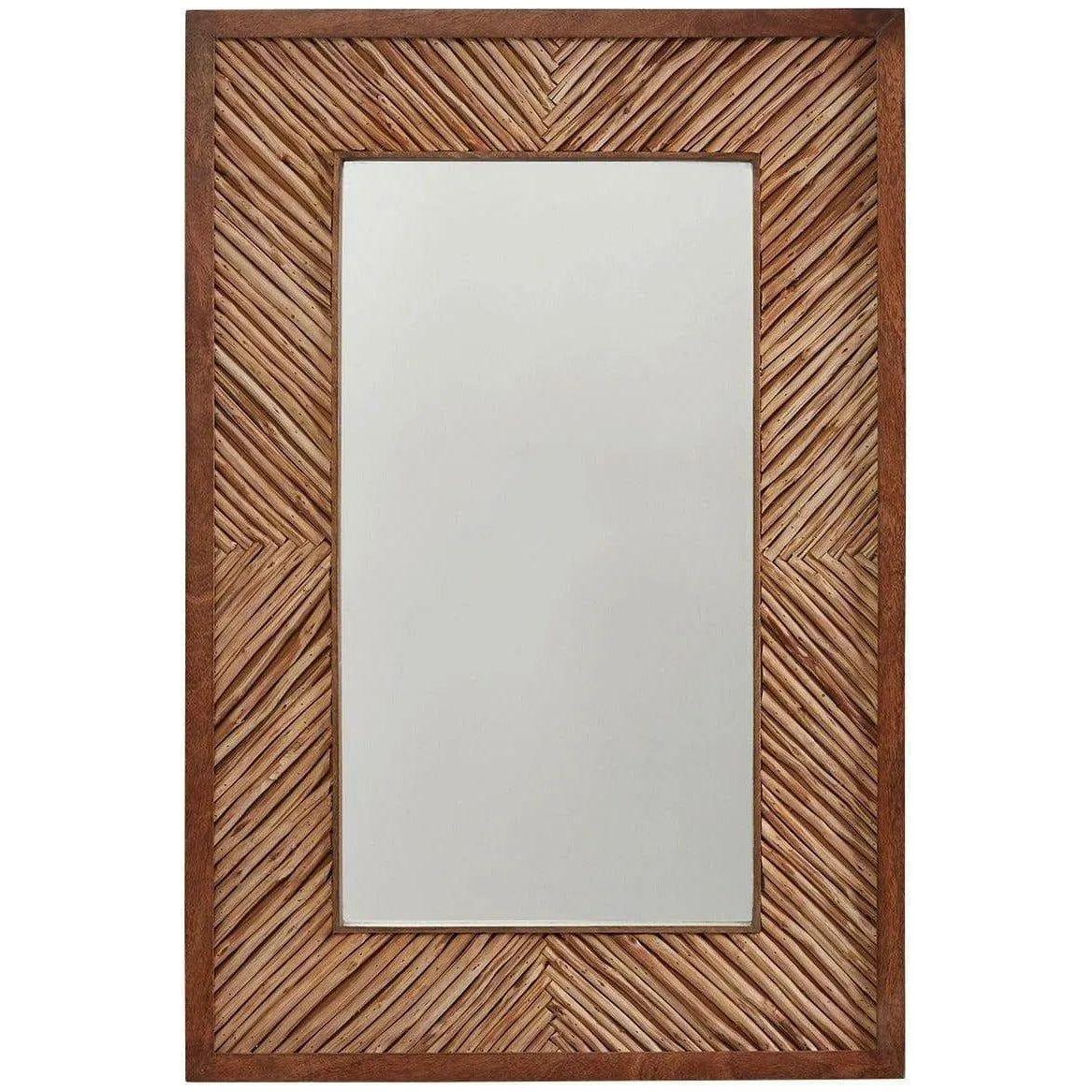 Capital Lighting Fixture Company - 24"W x 36"H Rectangle Hand-Arranged Wood Mirror - 734101MM - Canada Light Shop