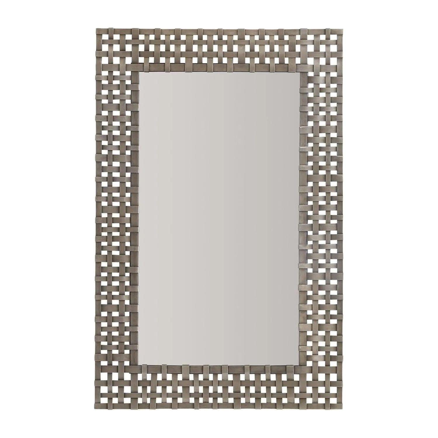 Capital Lighting Fixture Company - 26"W x 40"H Rectangle Metal Basketweave Mirror - 736103MM - Canada Light Shop