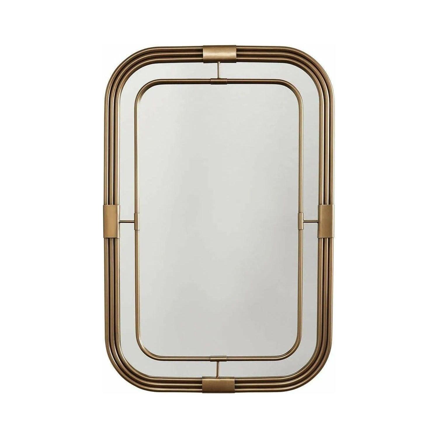 Capital Lighting Fixture Company - 28"W x 42"H Rectangle Metal Piping Mirror - 730201MM - Canada Light Shop