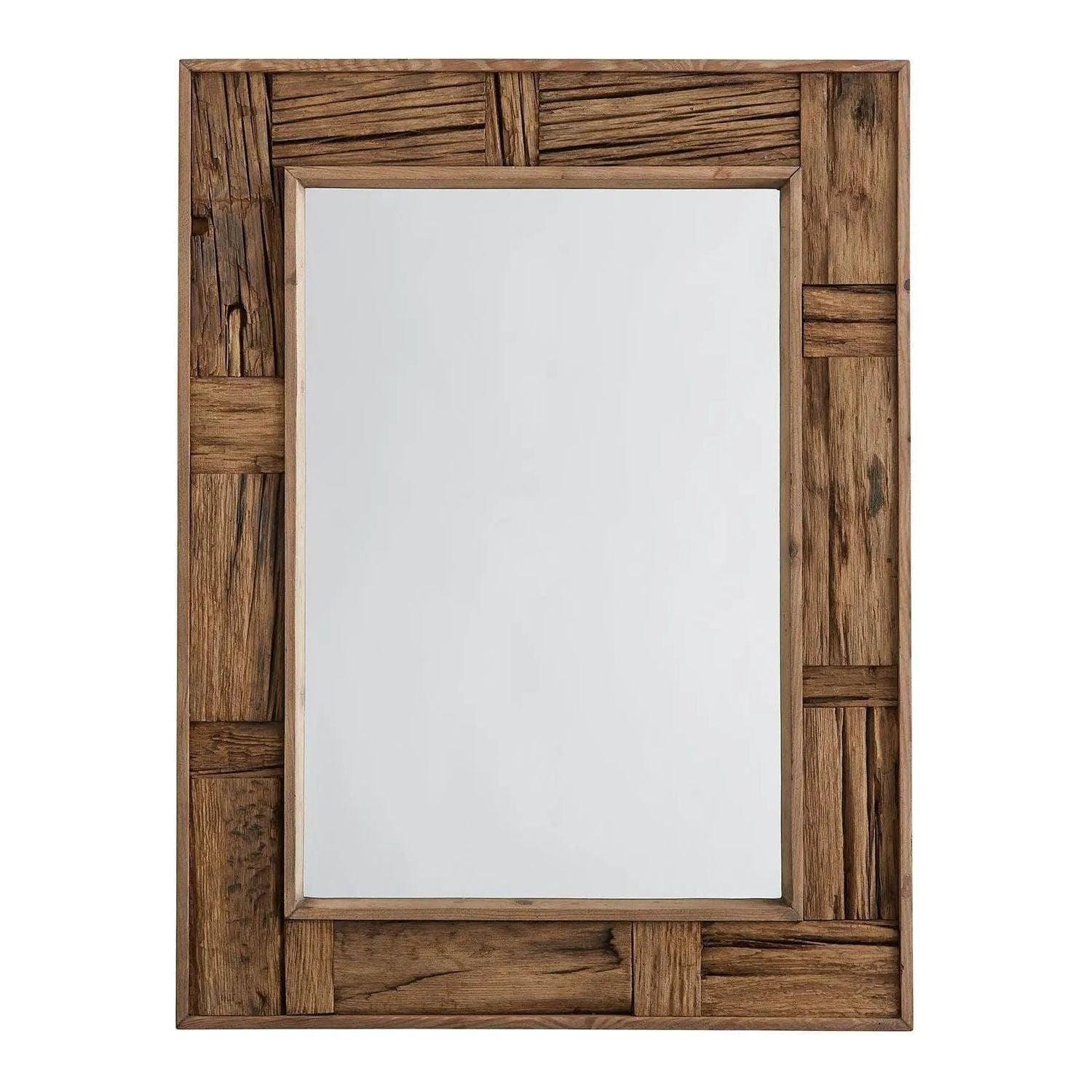 Capital Lighting Fixture Company - 31"W x 41"H Reclaimed Railroad Ties Mirror - 740702MM - Canada Light Shop