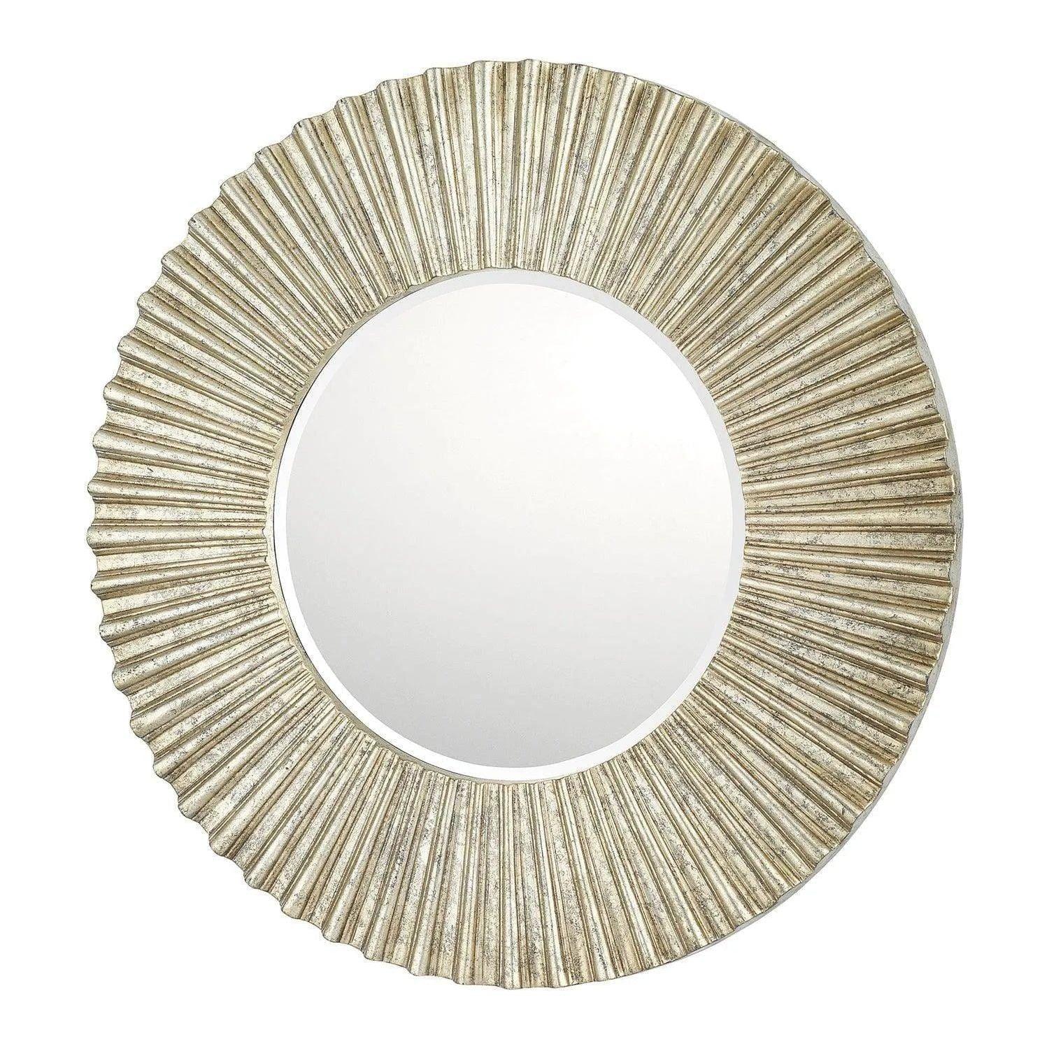 Capital Lighting Fixture Company - 36" Corrugated Metal Round Mirror - 717101MM - Canada Light Shop
