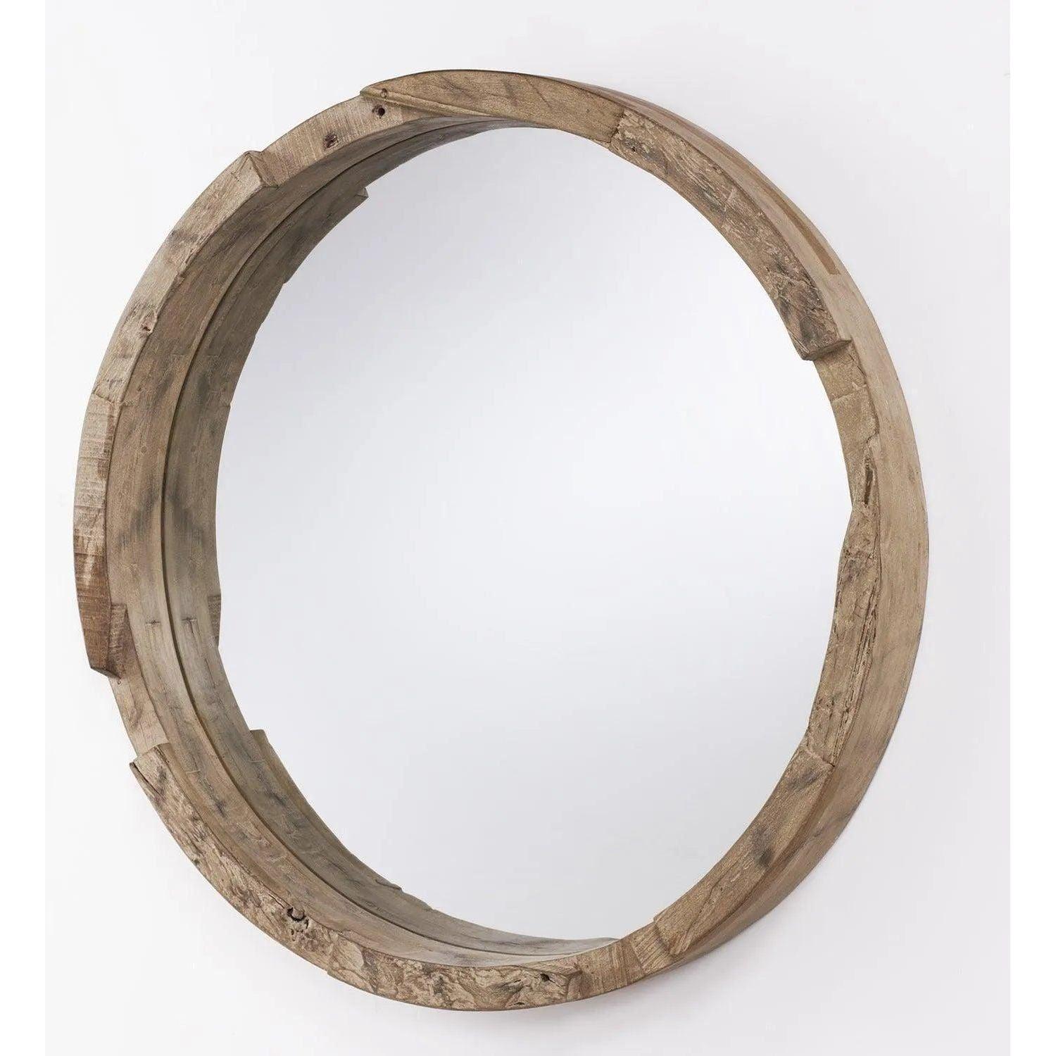 Capital Lighting Fixture Company - 36" Reclaimed Wood Round Mirror - 723501MM - Canada Light Shop