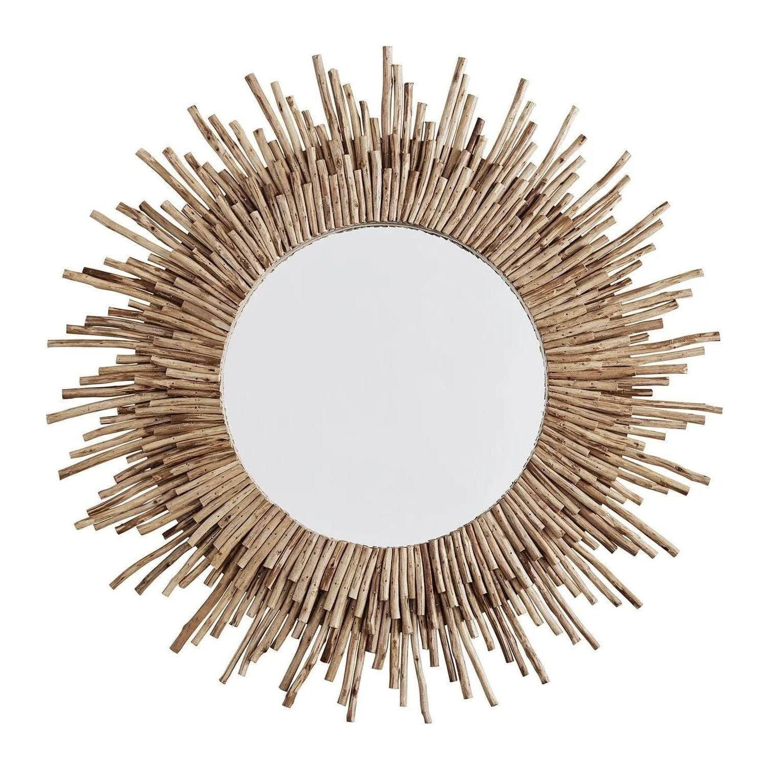 Capital Lighting Fixture Company - 38" Natural Eucalyptus Sunburst Mirror - 740703MM - Canada Light Shop