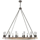 Justice Designs - Austin Chandelier - FSN-4363-SEED-MBBR - Canada Light Shop