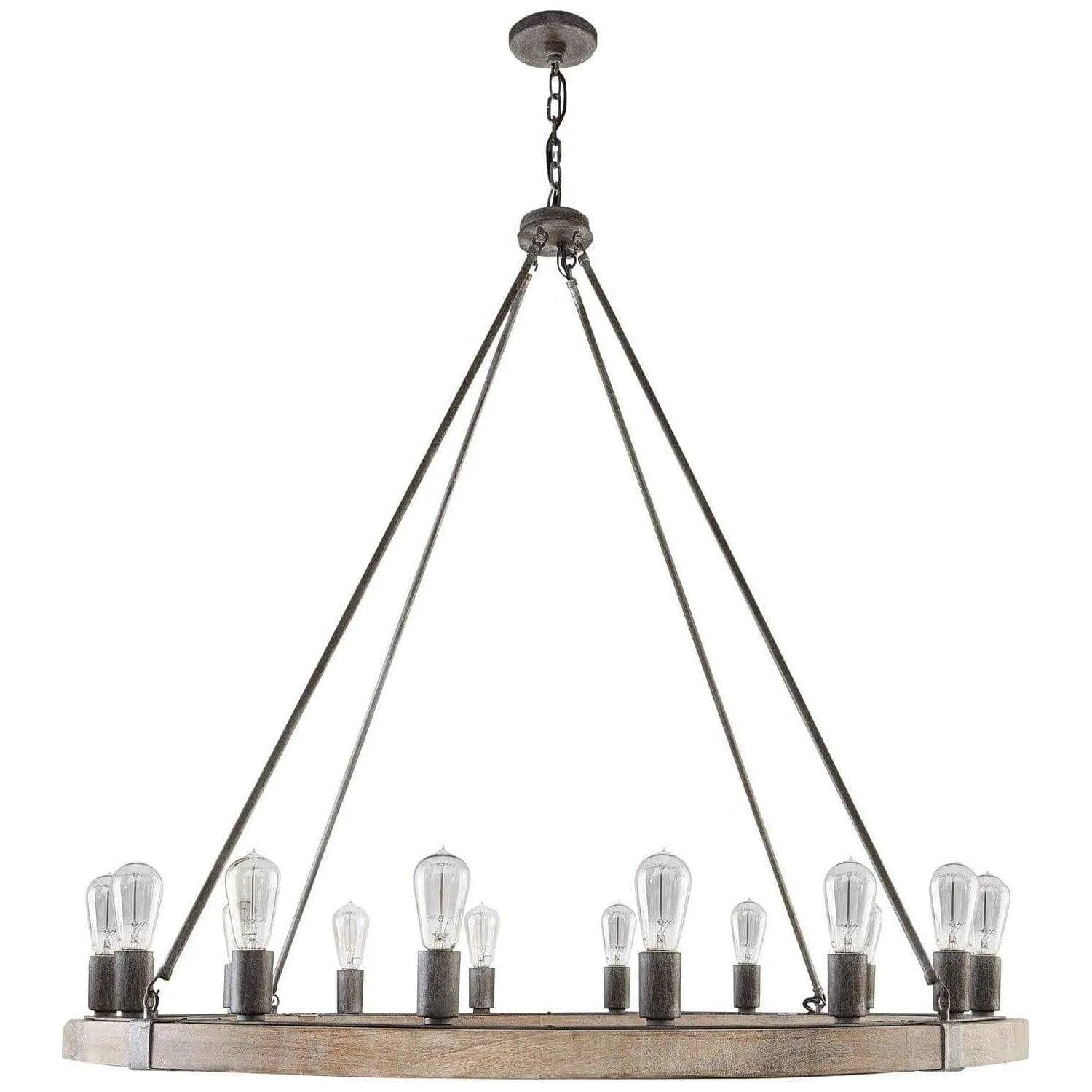 Justice Designs - Austin Chandelier - FSN-4363-SEED-MBBR - Canada Light Shop