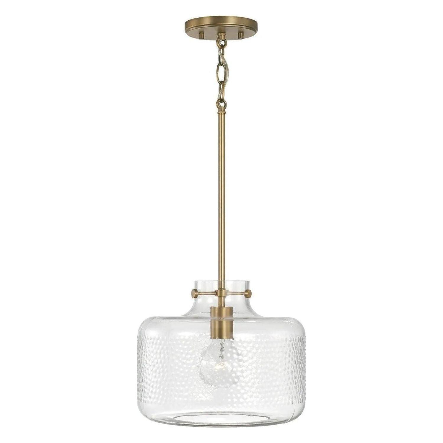 Capital Lighting Fixture Company - Brighton Dotted Glass Pendant - 342512AD - Canada Light Shop