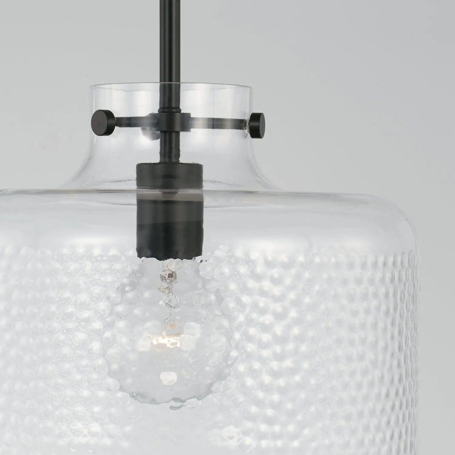 Capital Lighting Fixture Company - Brighton Dotted Glass Pendant - 342512AD - Canada Light Shop