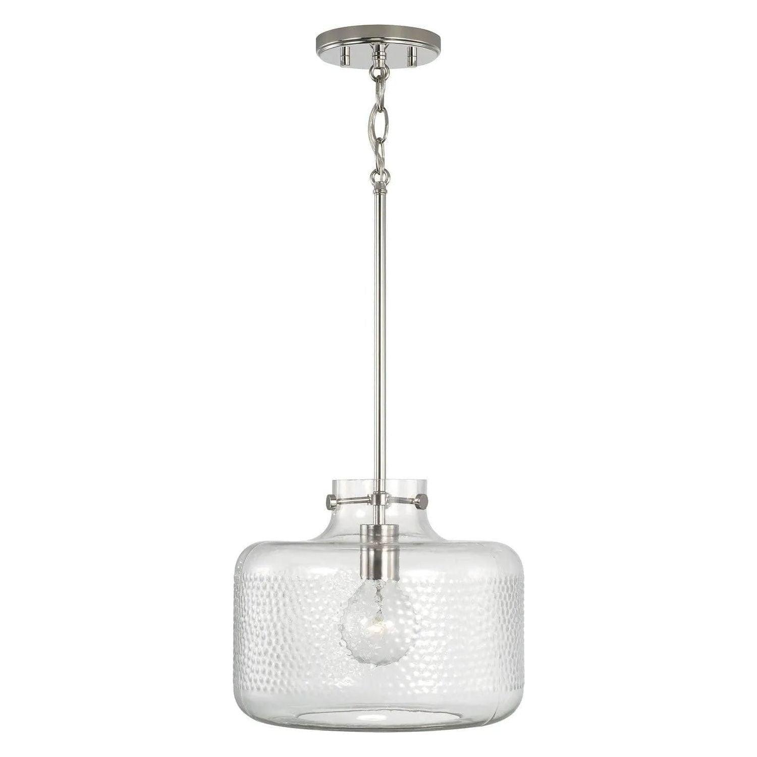 Capital Lighting Fixture Company - Brighton Dotted Glass Pendant - 342512PN - Canada Light Shop