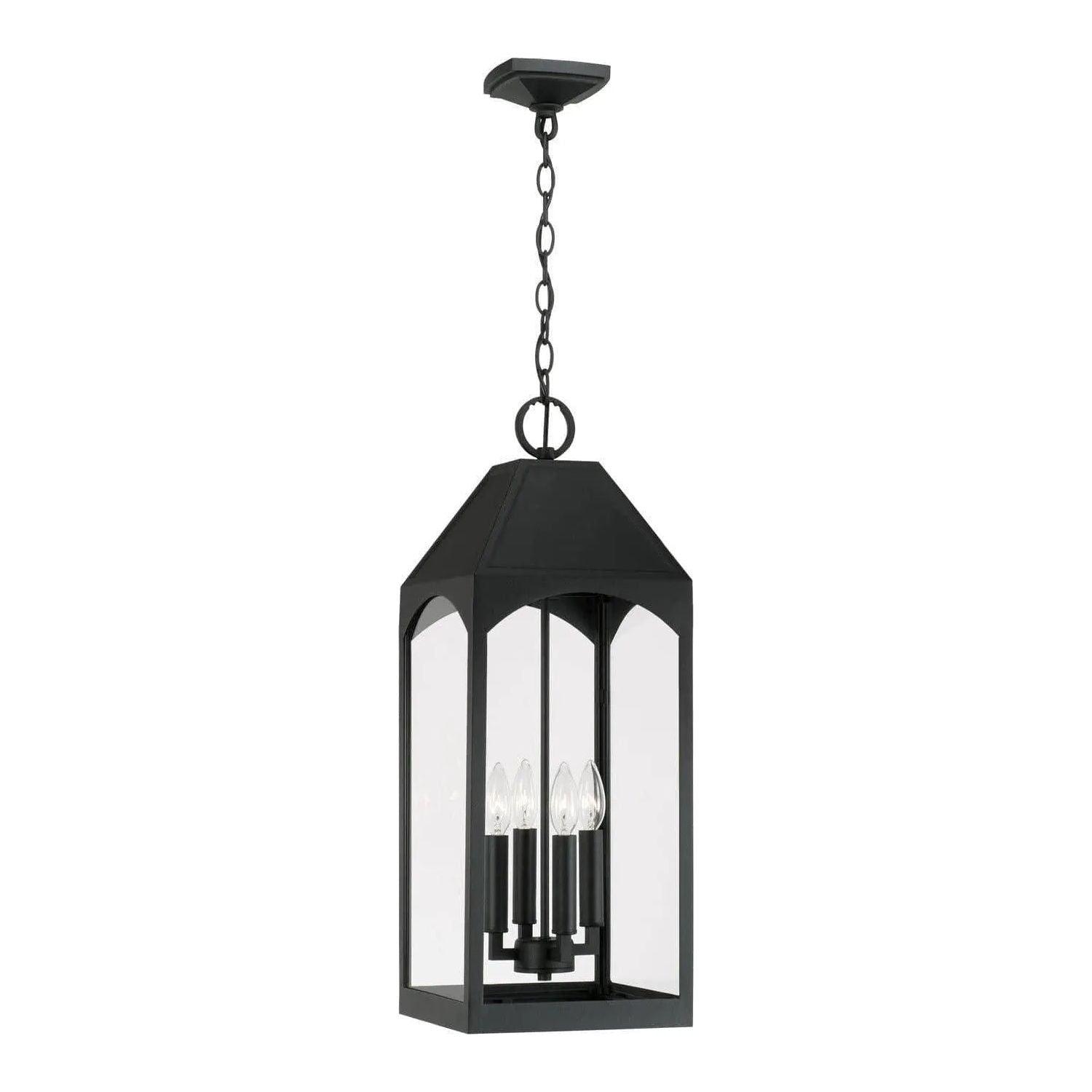 Capital Lighting Fixture Company - Burton Outdoor Hanging Lantern - 946342BK - Canada Light Shop