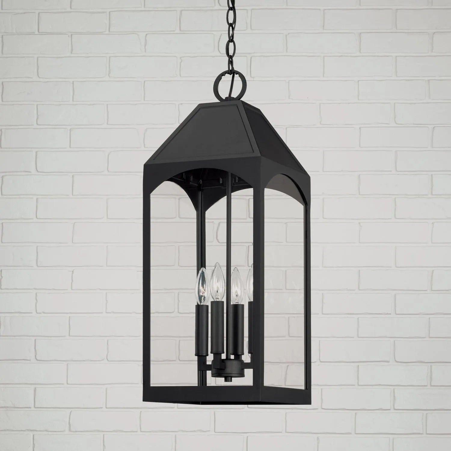 Capital Lighting Fixture Company - Burton Outdoor Hanging Lantern - 946342BK - Canada Light Shop