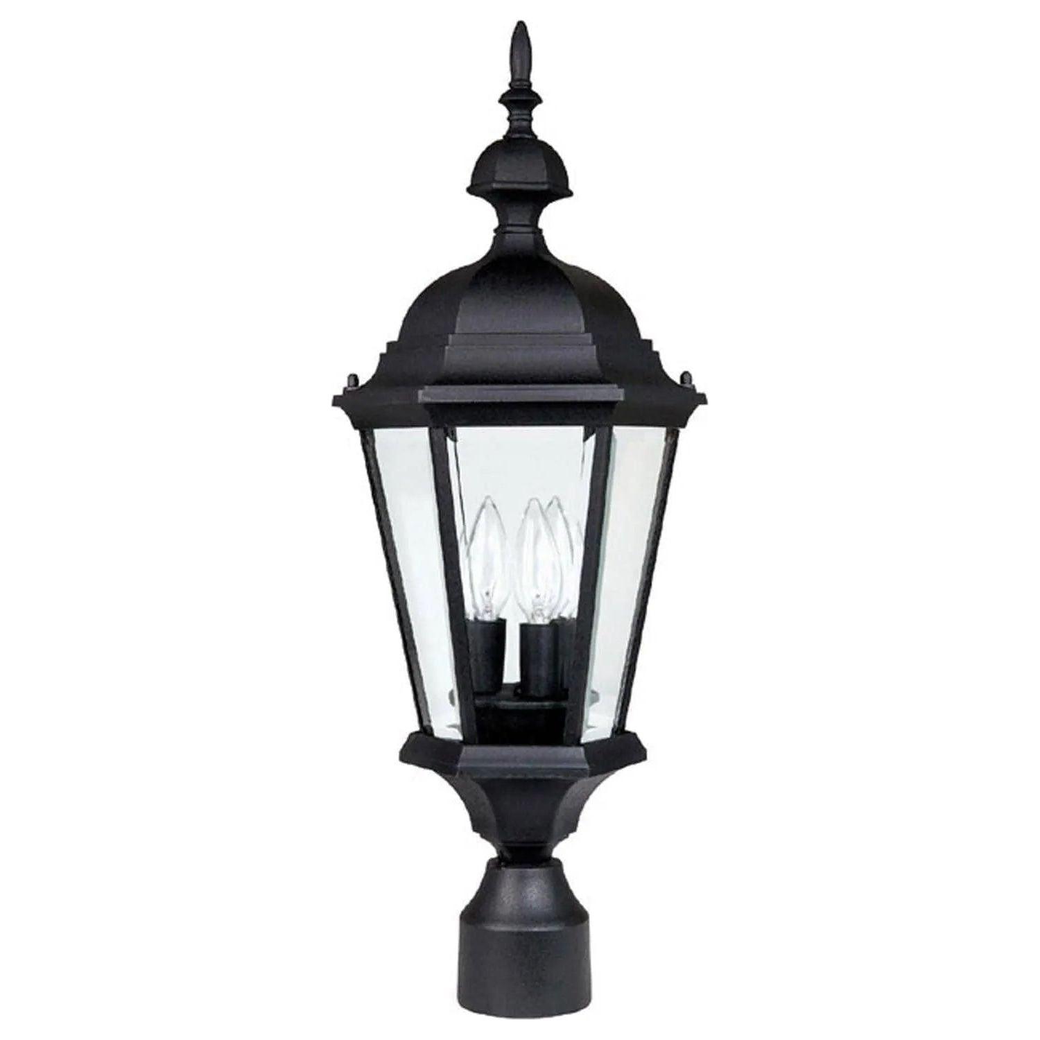 Capital Lighting Fixture Company - Carriage Outdoor Post Lantern - 9725BK - Canada Light Shop