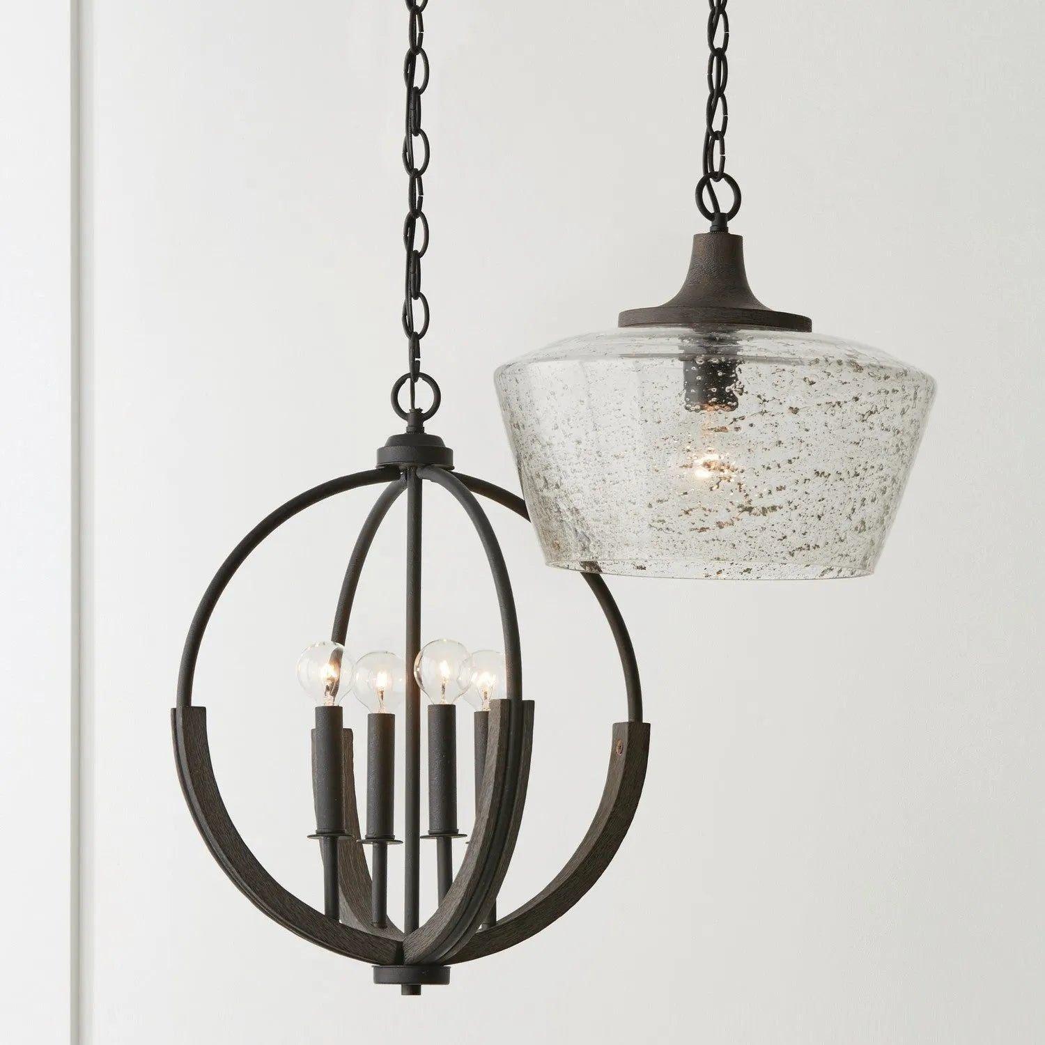 Capital Lighting Fixture Company - Clive Glass Pendant - 347611CK - Canada Light Shop