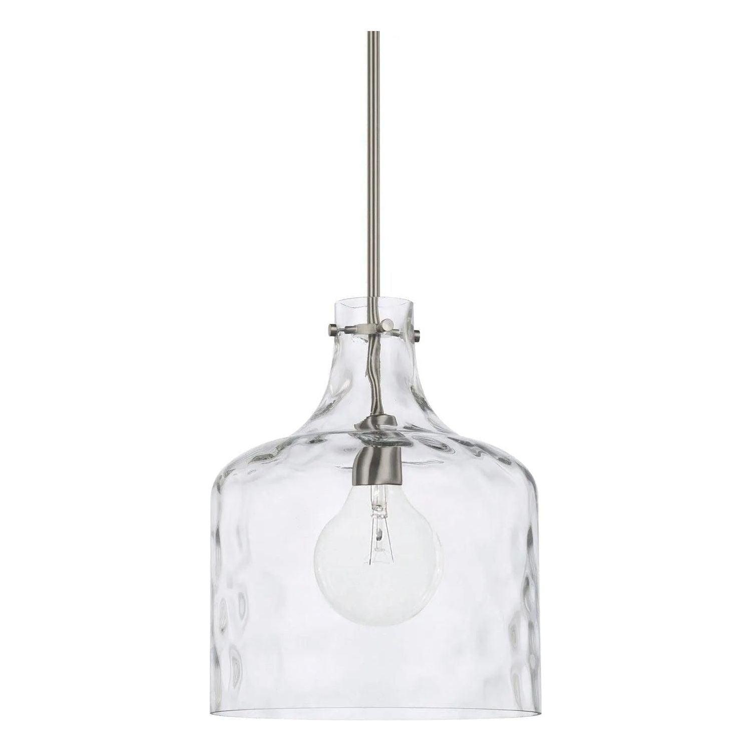 Capital Lighting Fixture Company - Crawford Water Glass Pendant - 325717BN - Canada Light Shop